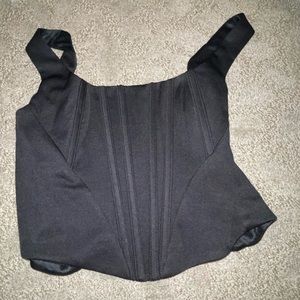 Black corset top. New with tags